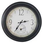 Taylor Decorative Clock/thermometer Plastic Black 14 In. (pack Of 2). Fixed Price $46.32.