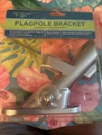 Aluminum Silver 2 Position Metal Flag Pole Bracket Hummingbird Haven. Fixed Price $5.99.