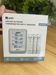 Unni Indoor-outdoor Thermometer With 3 Sensors UN0582. Fixed Price $34.99.