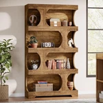 71" Tall Bookcase 4-TIER Modern S-shaped Bookshelf Display Unit For Home. Fixed Price $189.99.