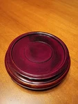 Vtg Oriental Chinese Rosewood Figurine/ Vase Display Stand Round 4" Base. Fixed Price $17.00.