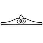 G128 Garden Flag Wall Hanger, Black Wrought Iron Holder. Fixed Price $12.99.