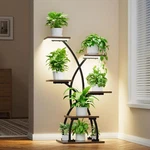 Tier Plant Stand Indoor With Grow Light 36 Inch Corner Shelf Black Metal. Fixed Price $65.54.