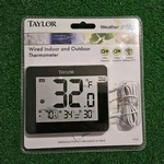 Taylor Wired Digital Indoor Outdoor Thermometer With Led Display, Probe Se. Fixed Price $11.50.