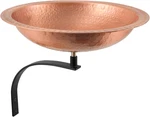 Satin Copper Hammered Wall-mount Birdbath Bracket Elegant Outdoor Decor. Fixed Price $181.99.