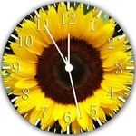 Sunflower Wall Clock X26 Personalized Option With Adding Name. Fixed Price $22.00.