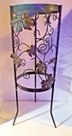 New Style Black Iron Stand Patio Deck Garden Porch Planter Holder. Fixed Price $79.00.