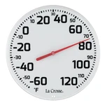 104-1522 Crosse 8" Indoor/outdoor Plastic Dial Thermometer. Fixed Price $14.95.