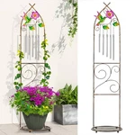 Plant Stands With Garden Trellis, 48 Metal Standing Wind Chimes Pot Tr.... Fixed Price $53.59.