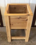 Cedar Wood Outdoor Flower Planter Box/ Container 16 1/2" 17" 26". Fixed Price $65.00.