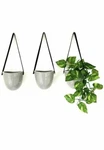 Mkono Ceramic Hanging Planter Succulent Air Flower Pot Wall Decor,set Of 3. Fixed Price $12.99.