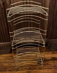 Retro Mcm 3-TIER Metal Gold Wire Floor Stand Organizer Rack Plant 27 12 10. Fixed Price $28.49.