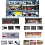 Diorama 1/43 Scale Die-cast Car Garage Model Light Street Buildings Scene Us. Fixed Price $33.99.