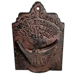 Vintage Cast Iron Lehigh Valley Coal Wall Pocket Match Holder John Reddington. Fixed Price $25.00.