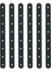 6PCS Iron Straight Bracket 8HOLES Flat Mounting Brace Black Plates 11.5" Length. Fixed Price $17.99.