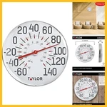 49562J Taylor Metal Wall Indoor Outdoor Thermometer Wireless Large 1 Pack White. Fixed Price $42.48.
