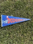 Los Angeles Dodgers 24" Wood Pennant - Indoor Sign. Fixed Price $23.00.