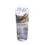 Woodland Creek 17" Large Mouth Bass Tin Wall Thermometer, Indoor/outdoor. Fixed Price $20.99.