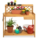 Best Choice Products Wooden Potting Bench Workstation Cabinet Drawer Open Shelf. Fixed Price $89.99.