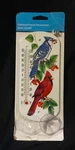 Feathered Friends Vtg 8 Indoor/outdoor Thermometer Wall Glass Birds Nib. Fixed Price $9.99.