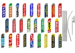 Car Dealership Swooper Feather Flutter Flag Pole Kit Auto. Fixed Price $72.95.