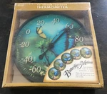 Springfield Butterfly Wall Thermometer 12'' Butterflies Motion 071589038135. Fixed Price $37.00.