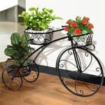 3-TIER Bicycle Stand Wrought Iron Tricycle Planter Home Garden Patio Decor. Fixed Price $39.92.