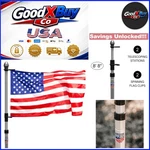 Portable Aluminum Flagpole 4-8.8 Ft For Outdoor Events & Tailgates. Fixed Price $60.59.