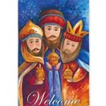 Lnw Welcome Wise Men Suede House Flag 28X44. Fixed Price $11.98.