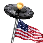 132LED Solar Powered Flag Pole Light Auto Active Super Bright Outdoor Waterproof. Fixed Price $35.99.