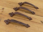 4 Cast Iron Rustic Drawer Pull Handles Door Gate Farm Western Bath Kitchen Cabin. Fixed Price $22.99.