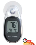 Indoor Outdoor Digital Thermometer Suction Cup Window Temperature Gauge Black. Fixed Price $20.99.
