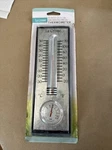 204-1526 La Crosse 10" Indoor/outdoor Bimetal Thermometer With Hygrometer. Fixed Price $19.95.