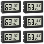 6 Pack Digital Thermometer Hygrometer Indoor Temperature Humidity Lcd. Fixed Price $11.18.