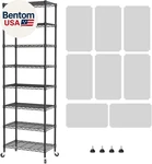 8 Tier Shelf Organizer Storage Metal Shelves Garage Wire Shelving Unit Pantry. Fixed Price $123.64.