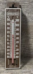 Vintage Plastic Thermometer Springfield Brown And White Mid Century Man Cave. Fixed Price $19.99.
