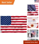 Fly Breeze 3X5 American National Polyester Flag - Vivid Color, Fade Proof, Ca.... Fixed Price $11.99.