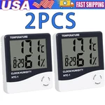 Thermometer Indoor Digital Lcd Hygrometer Temperature Humidity Alarm Clock. Fixed Price $5.85.