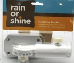 Rain Shine Metal Flag Bracket 0185738 White Outdoor House Holder Wall Mount. Fixed Price $12.99.