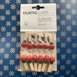 New Ikea Duktig Set Of 12 Mini Wooden Ladybug Clothespin Hangers 2" 0149 String. Fixed Price $11.92.