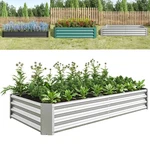 Metal Raised Garden Bed Rectangle Planter Box For Outdoor Herb Vegetables. Fixed Price $63.95.