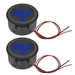 Linkstyle 12V Voltage Gauge, Dc 4V-100V Voltmeter Digital Blue. Fixed Price $17.58.