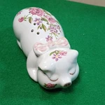Avon 1978 Ceramic Pig Potpourri Holder Hand Decorated Floral Design Vintage. Fixed Price $9.50.