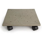 Plastec Terra Heavy Duty Recycled Plastic Plant Caddy W/ Wheels, Stone Color 12". Fixed Price $39.80.