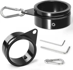 Flag Pole Rings, 360 Rotating Aluminum Alloy Anti-wrap Mounting Clips With Cara. Fixed Price $14.24.