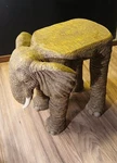 Vintage 11 Elephant Plant Stand Garden Stool Side Table Resin Statue. Fixed Price $125.00.