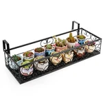 Balcony Flower Stand Rack Patio Railing Shelf Plant Holder Windows D.... Fixed Price $61.55.
