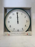 Jones Clocks Studio Wall Modern Round Style 12IN Dark Green. Fixed Price $38.99.