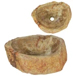 Vidaxl Bathroom Basin, Vessel Sink (16.3"-17.7")X(11.8"-13.8")X4.5" Fossil Stone. Fixed Price $316.99.