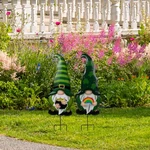 Northlight Pot Of Gold Rainbow Patrick's Day Gnomes Garden Stakes - 27.5". Fixed Price $56.69.